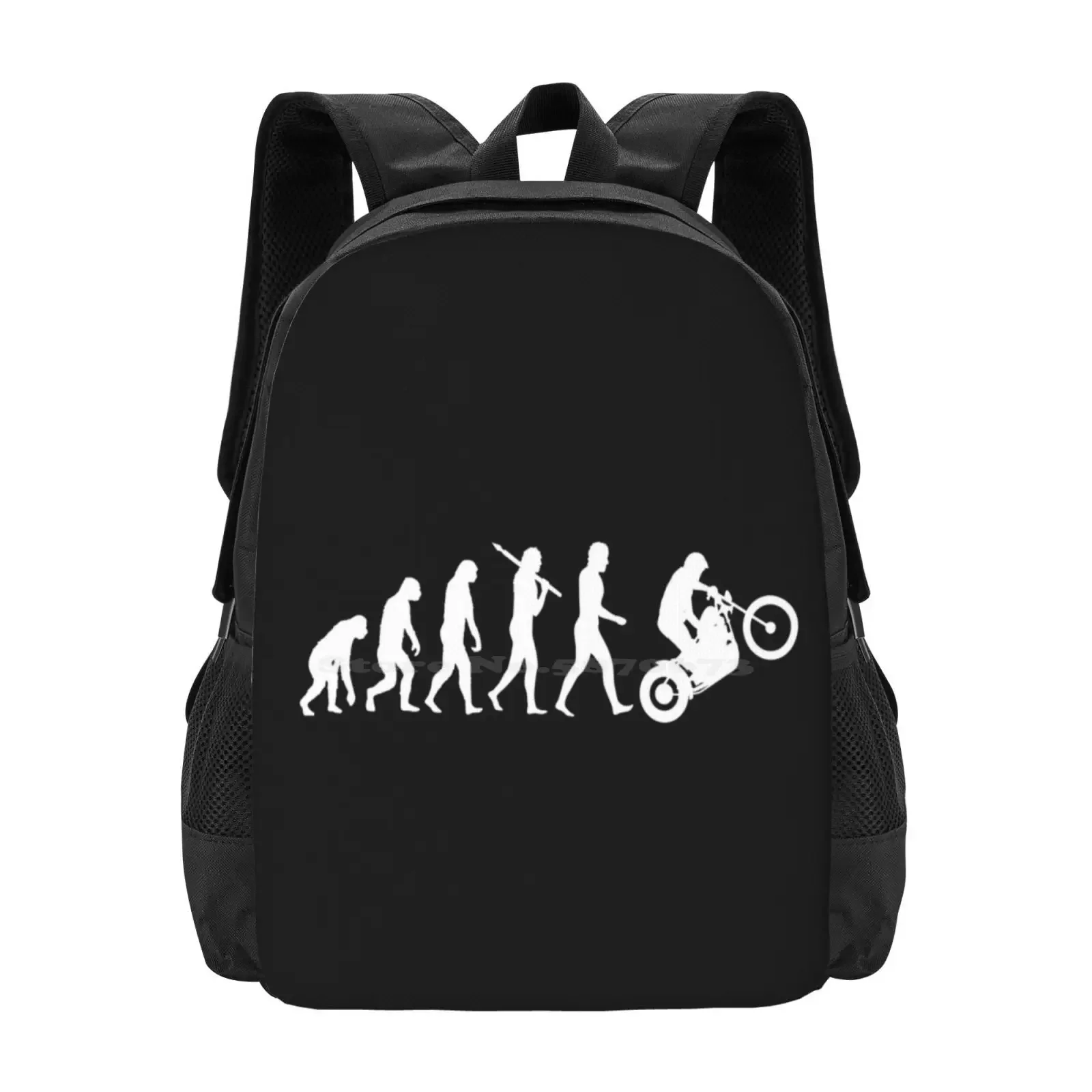 

Biker Evolution Hot Sale Schoolbag Backpack Fashion Bags Evolution Biker Motorcycle Biker Birthday Biking Riding A Bike Biker