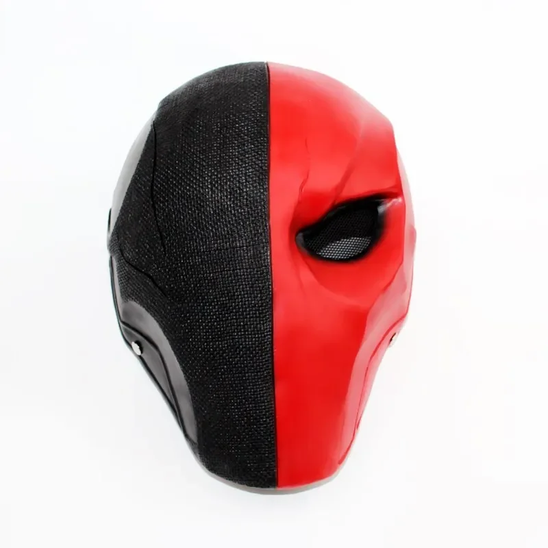 Assassin Deathstroke Mask Full Face Resin Terminator Slade Joseph Wilson Cosplay Masque Takerlama Orange Deathstroke Helmet Toys