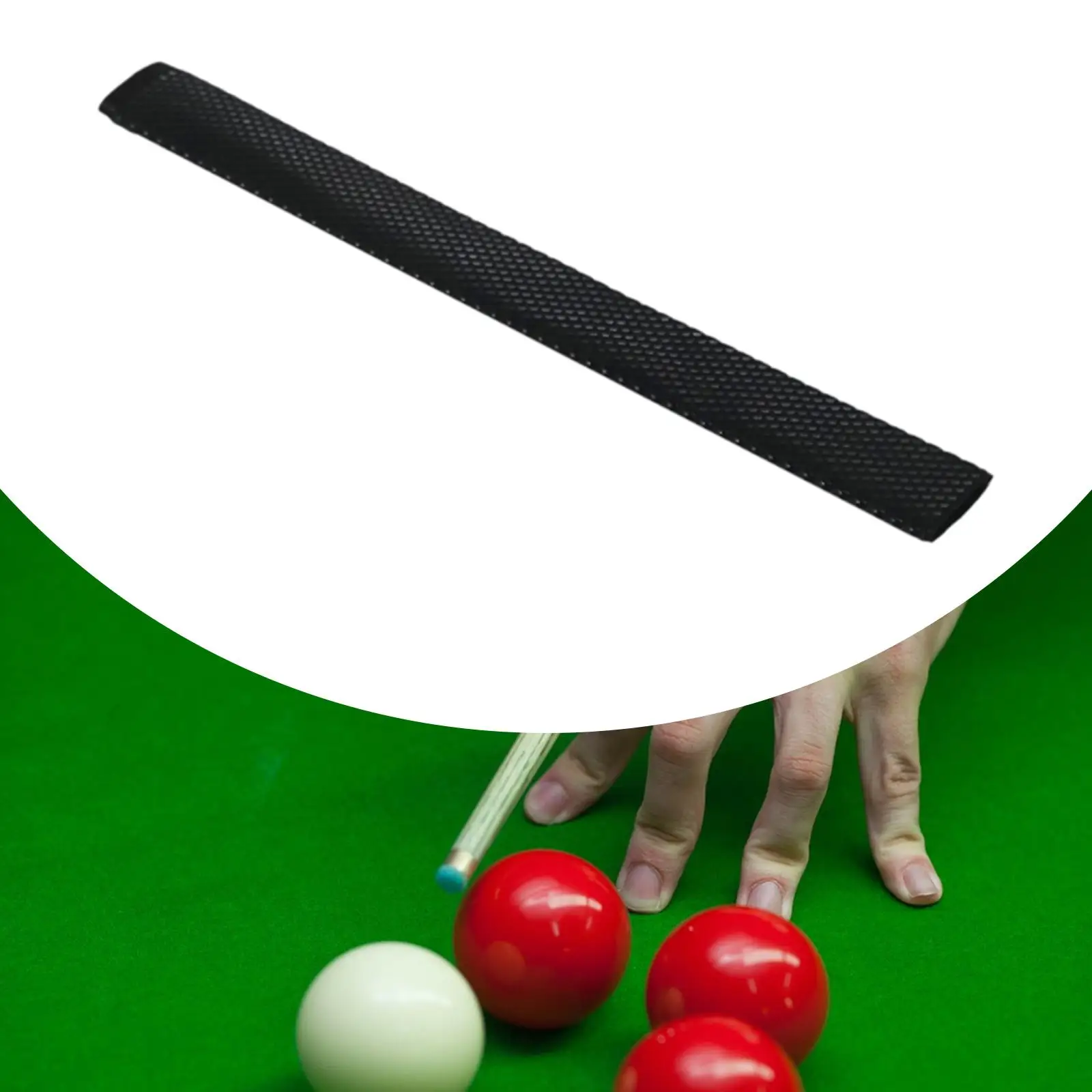 Pool Cue Grip Rubber Sleeve Non Slip Texture Billiard Butt Wrap Ergonomic Protector for Pool and Billiards Accessory