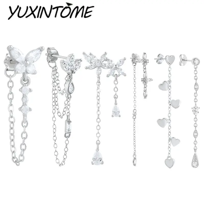 

Серьги-подвески из стерлингового серебра 925 пробы с усовершенствованным геометрическим дизайном, длинные серьги-цепочки, женские легкие роскошные модные серьги, ювелирные изделия