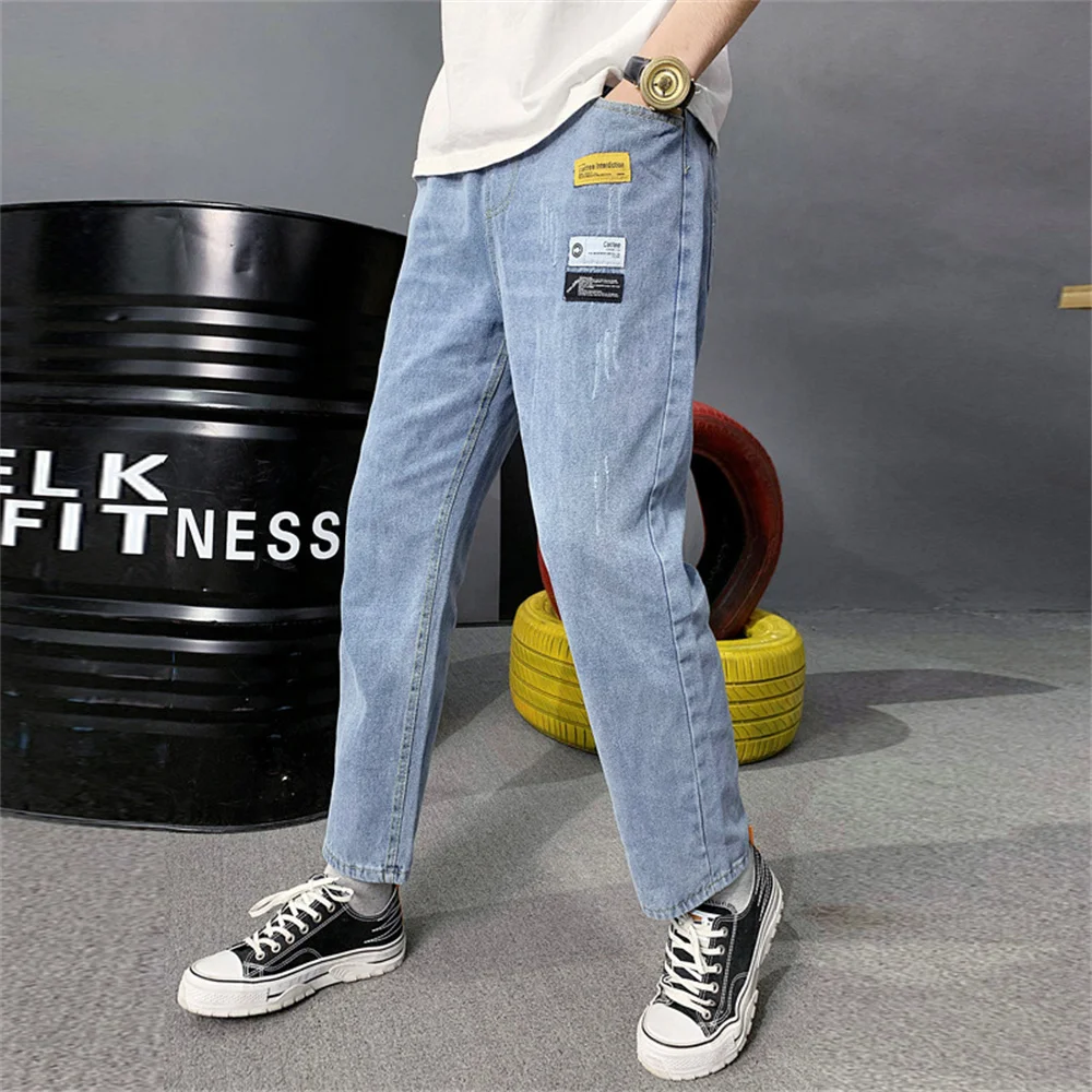 2022 Lente Zomer Nieuwe Koreaanse Baggy Jeans Mannen Denim Hip Hop Streetwear Zwart Joggers Harem Jean Broek Mannelijke Oversize 3XL