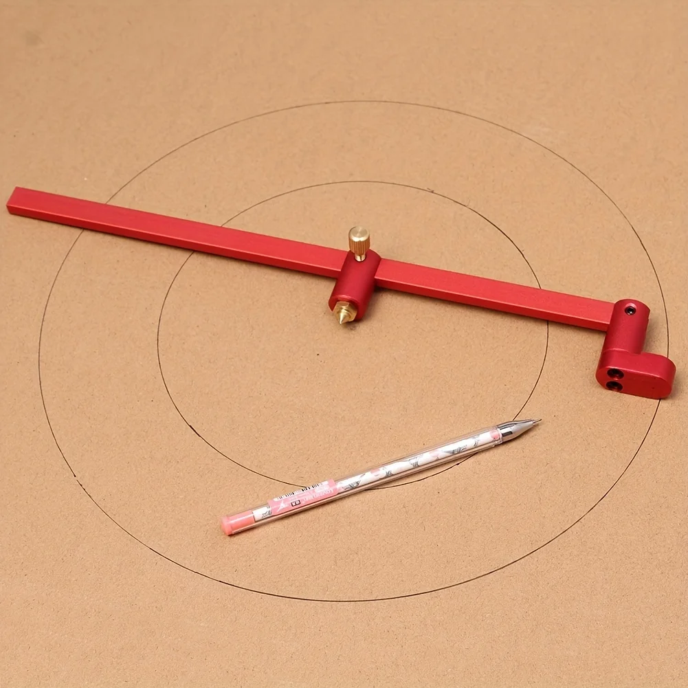 1Pc 32cm/55cm Woodworking Scribing Gauge Center Finder Ruler Lengthening Scribing Circle Ruler Woodworking Compass