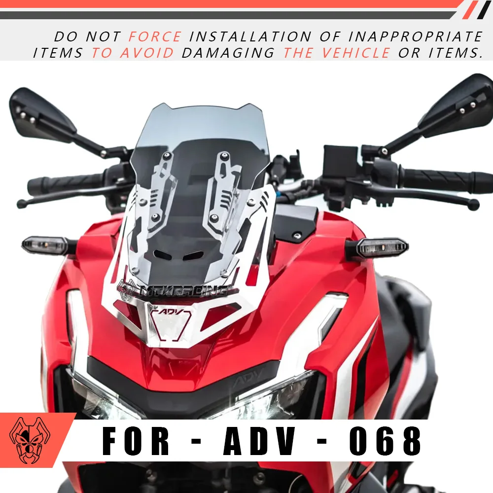 

MTKRACING windshield For HONDA ADV 160 2022-2025 Motorcycle Front Windshield Windshield with Stand Deflector Kit