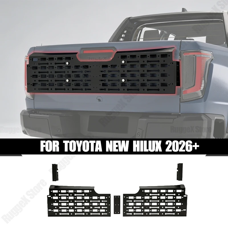 Tailgate Extension Bracket For Toyota HiLux 2026+ Trunk Door Multifunction Tool Rack Off-road Exterior Upgrade Car Accessories