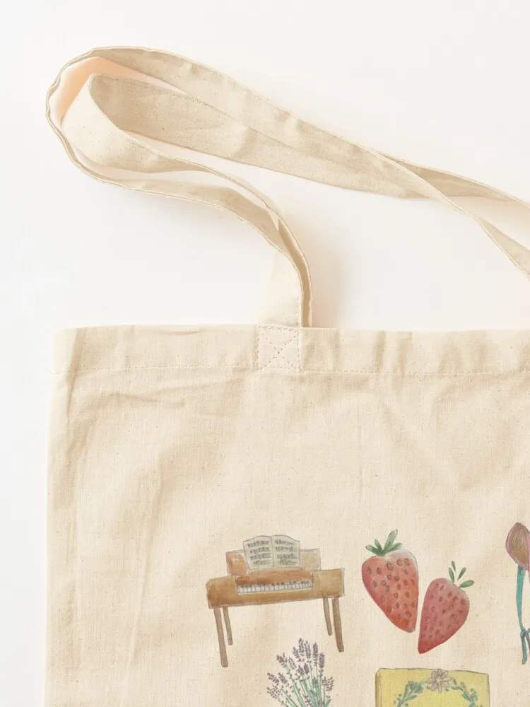 إيما الرسوم التوضيحية حمل حقيبة قماش حمل حقيبة هدية حقيبة لطيف التسوق المحمولة