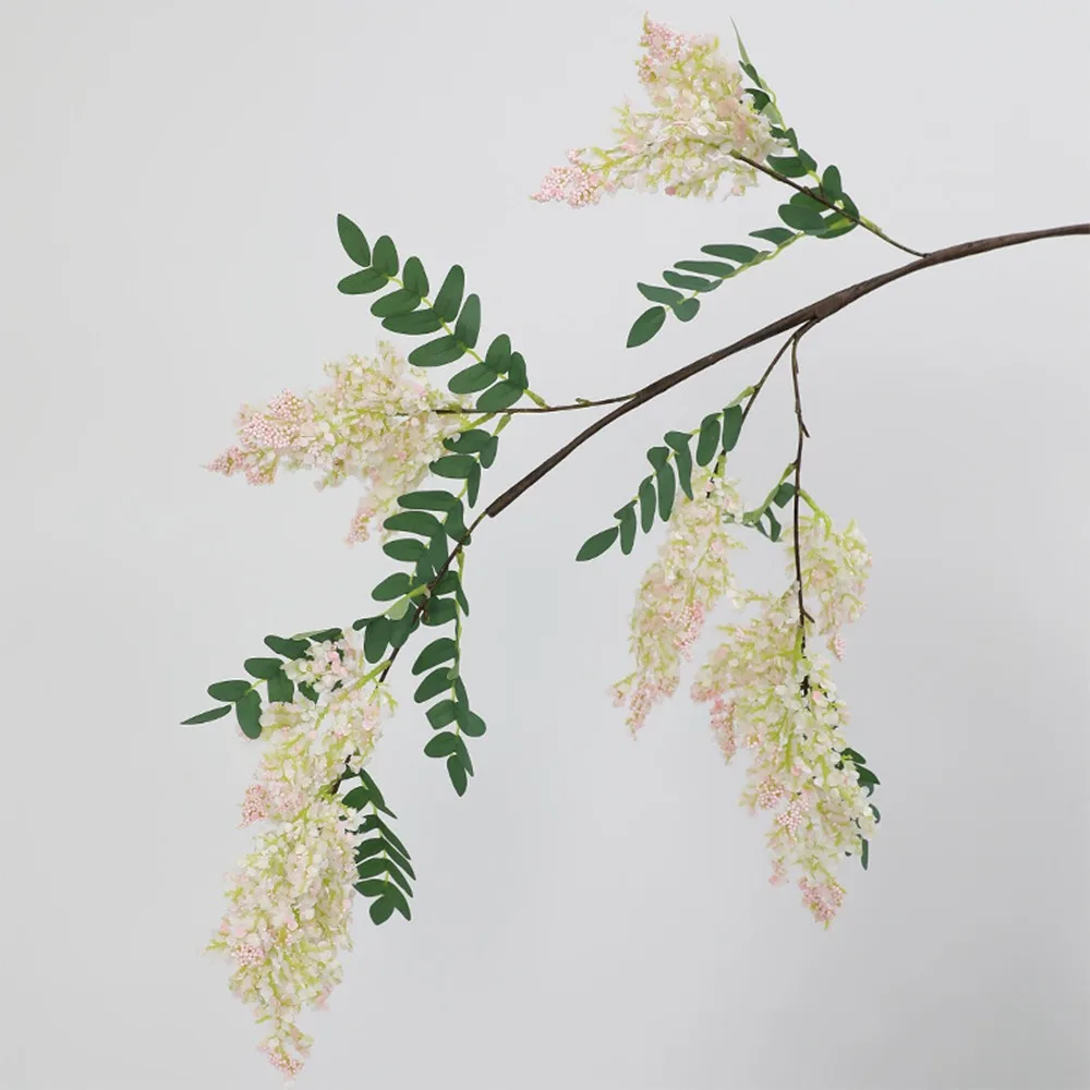 

DIY Vase Decor 120cm Artificial Sophora Flower Realistic Handmade Simulation Sophora Beautiful Fake Flower Outdoor Garden Decor