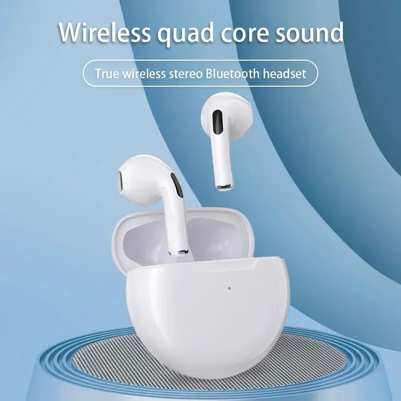 Pro 6 TWS Bluetooth Earphones for iPhone Wireless Bluetooth Headset Noise Cancelling Earbuds with Mic Pro6 Wireless Headphones image 2