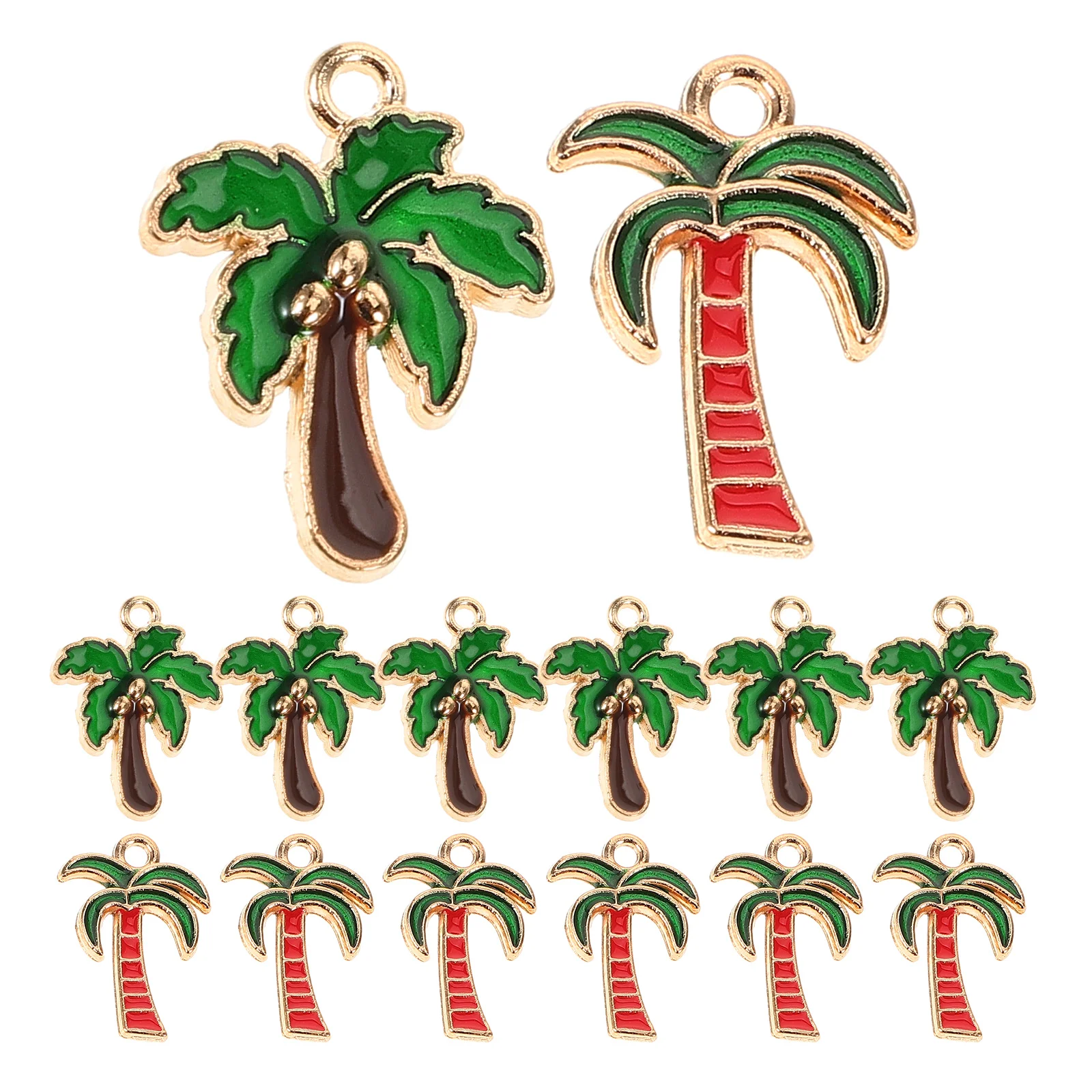 

20pcs Alloy Necklace Earring Accessories Hawaii Style DIY Charms Jewelry Pendant Smooth Durable Glossy Bracelets Earrings