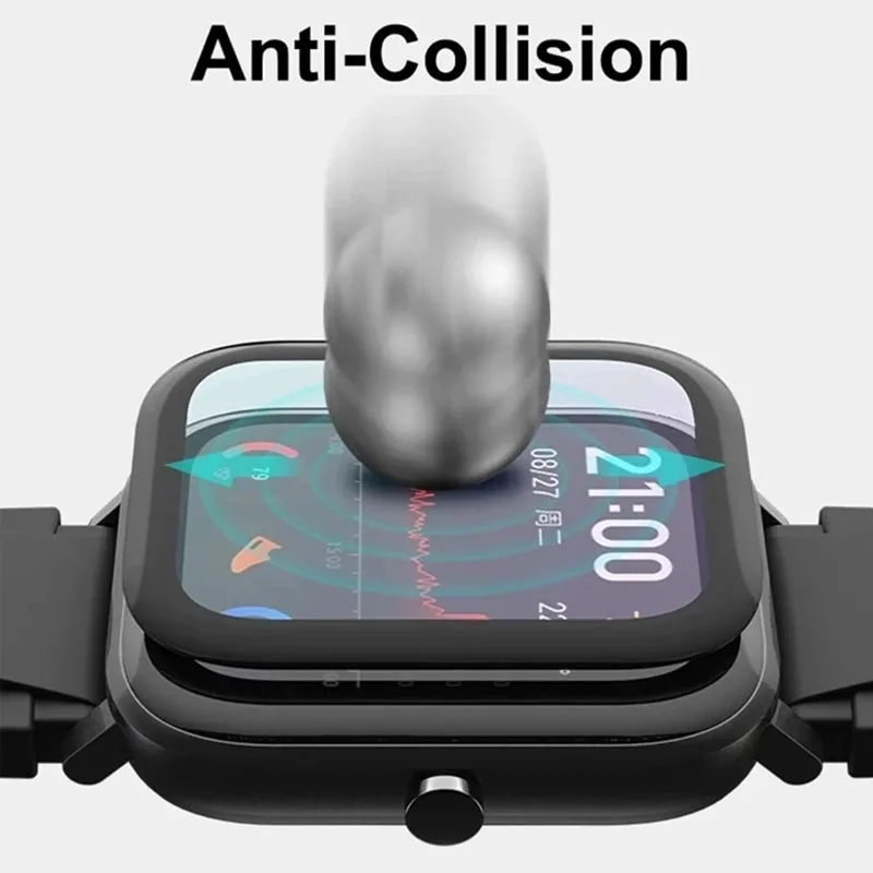 9D Tempered Soft Glass Watch Film For  Amazfit BiP S U 3 Pro Screen Protector For amazfit gts 2 3 2E 2 4 mini GTR 2 2e  glass