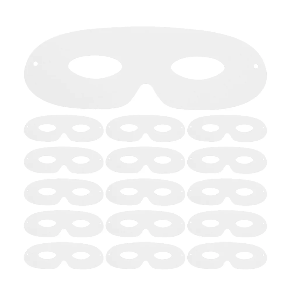 

40Pcs Blank Paper Eye Masks Lightweight DIY Craft Masquerade Prom Halloween Party Decoration DIY Eye Masks Masquerade White Mask