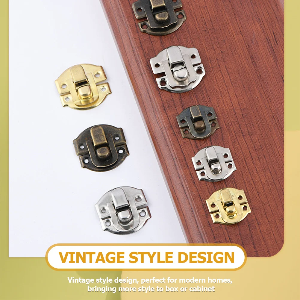 

32pcs Vintage Buckle Latch Drawer Cabinet Iron Latches Latch Hasp Wooden Case Hasps Toggle Hasp Lock Chest Cabinet
