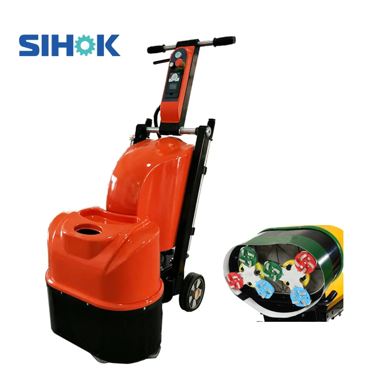 Máquina de polimento de moedor de concreto com disco de diamante monofásico de 21 polegadas