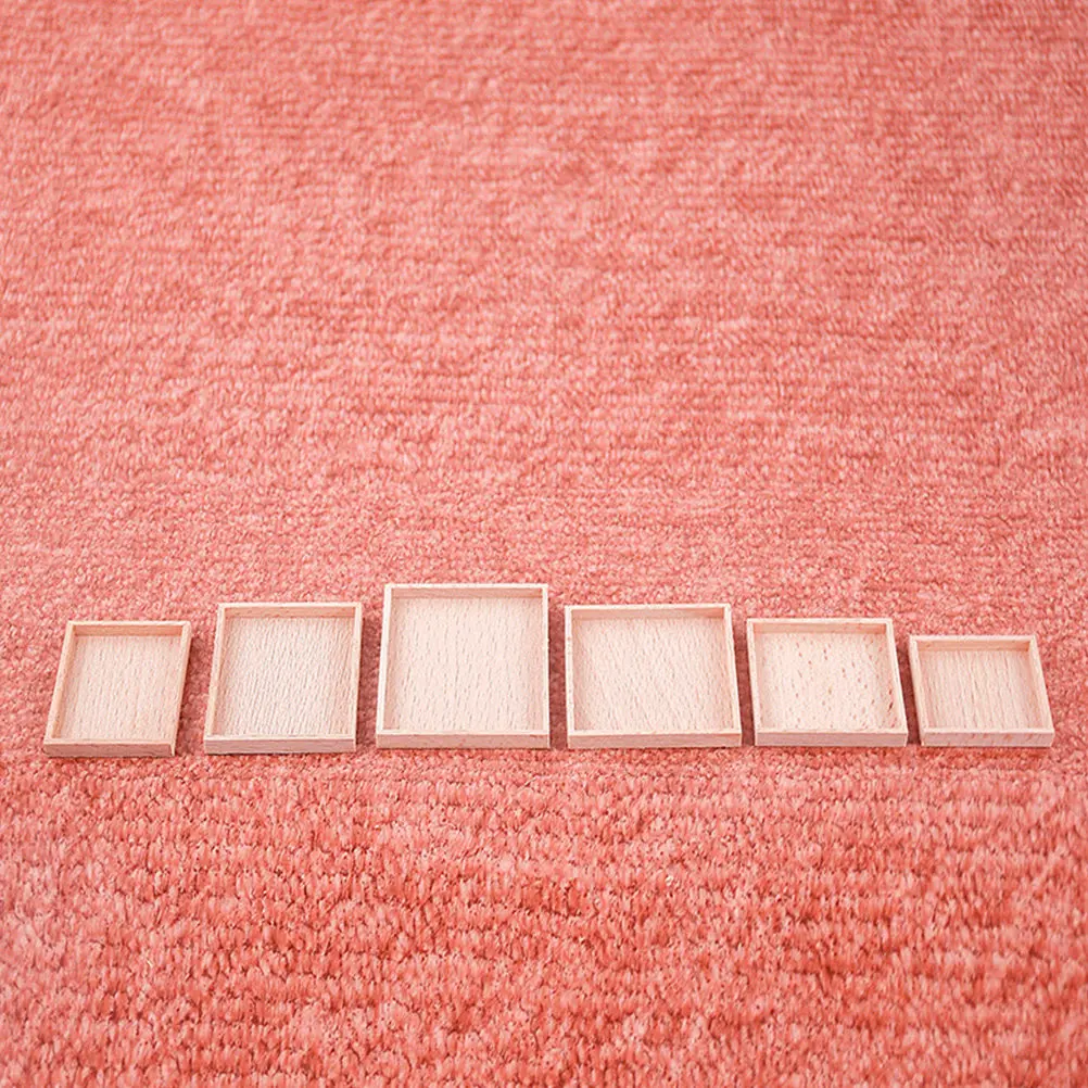 3pcs Mini Wooden Storage Tray – Compact Lightweight Organizer for Dollhouse & Mini Interior Decor