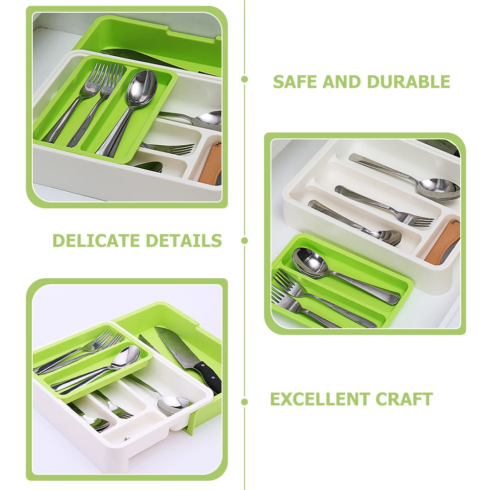 

1 set 1 Set Plastic Cutlery Organizer Tableware Storage Box Utensil Case For Knife Holders Multi-Function Countertop Holder