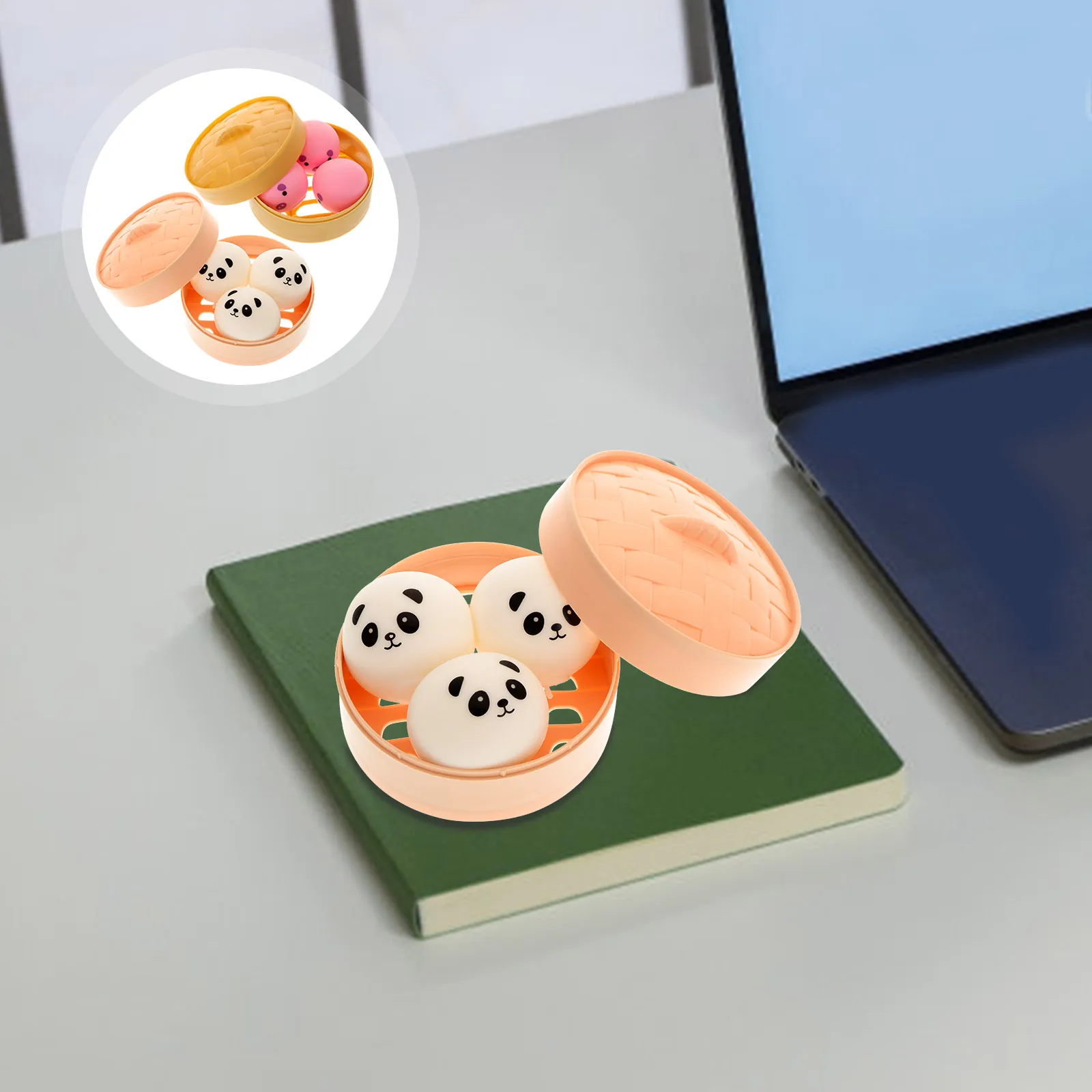 

2 комплекта, 2 комплекта, очаровательная булочка в форме булочки, эластичное снятие стресса, сенсорная декомпрессия, вечерние трюки, подарок для детей и взрослых