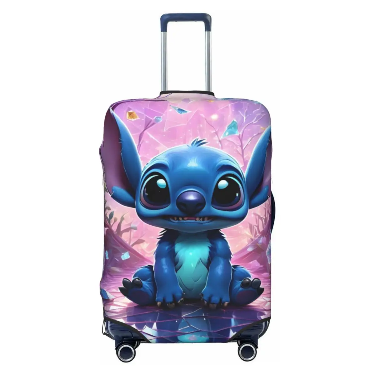 

Custom Stitch Anime Printed Travel Luggage Cover Dust Proof Kawaii Cartoon Design Classic Movie Suitcase Cover Protector Fit
