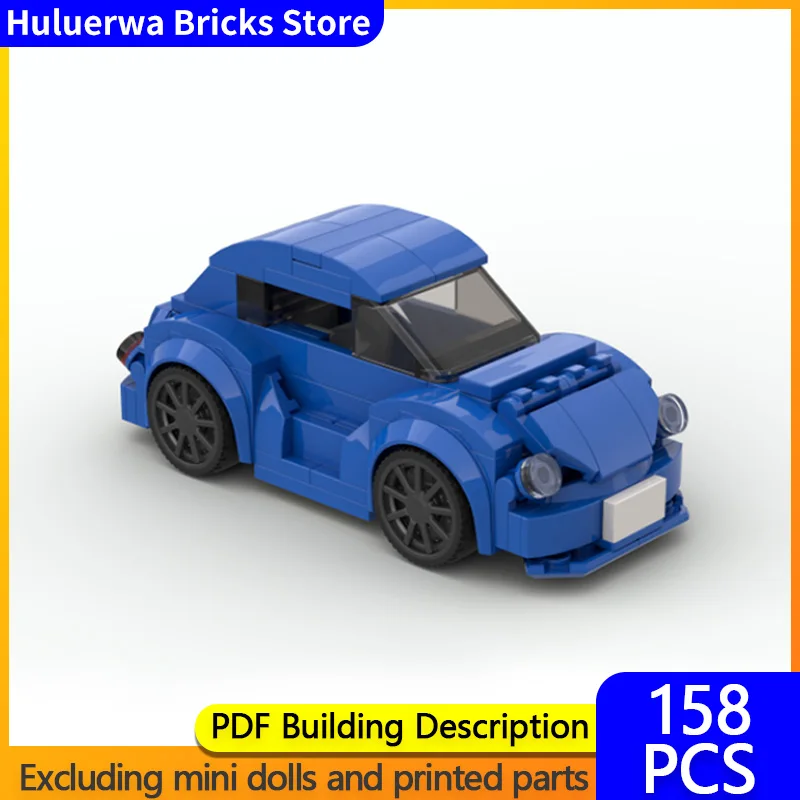 

Speed Racing Car Model MOC Building Bricks New Beetle Small Car Modular Technology Children Holiday Gifts Assemble Toys Suit