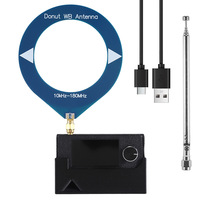 Mini SI4732 0.5-108MHz Portable Radio LSB USB AM FM All Band Radio with Donut WB Antenna and Base bracket