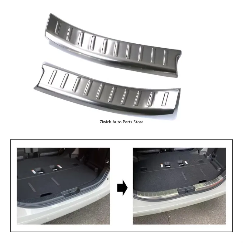 

High Quality Stainless Steel Chrome Car Styling Accessories Rear Trunk Boot Bumper Guard Trim for Toyota Sienta 10 2023