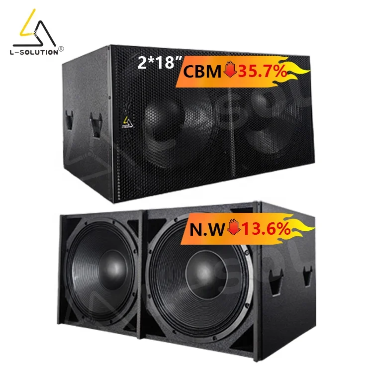 

1 Pc 2800W H218 Portable Passive Subwoofer De 18 Pulgadas Neodymium Subwoofer 18 Inch Bass Speaker Double Dual 18 Inch Subwoofer