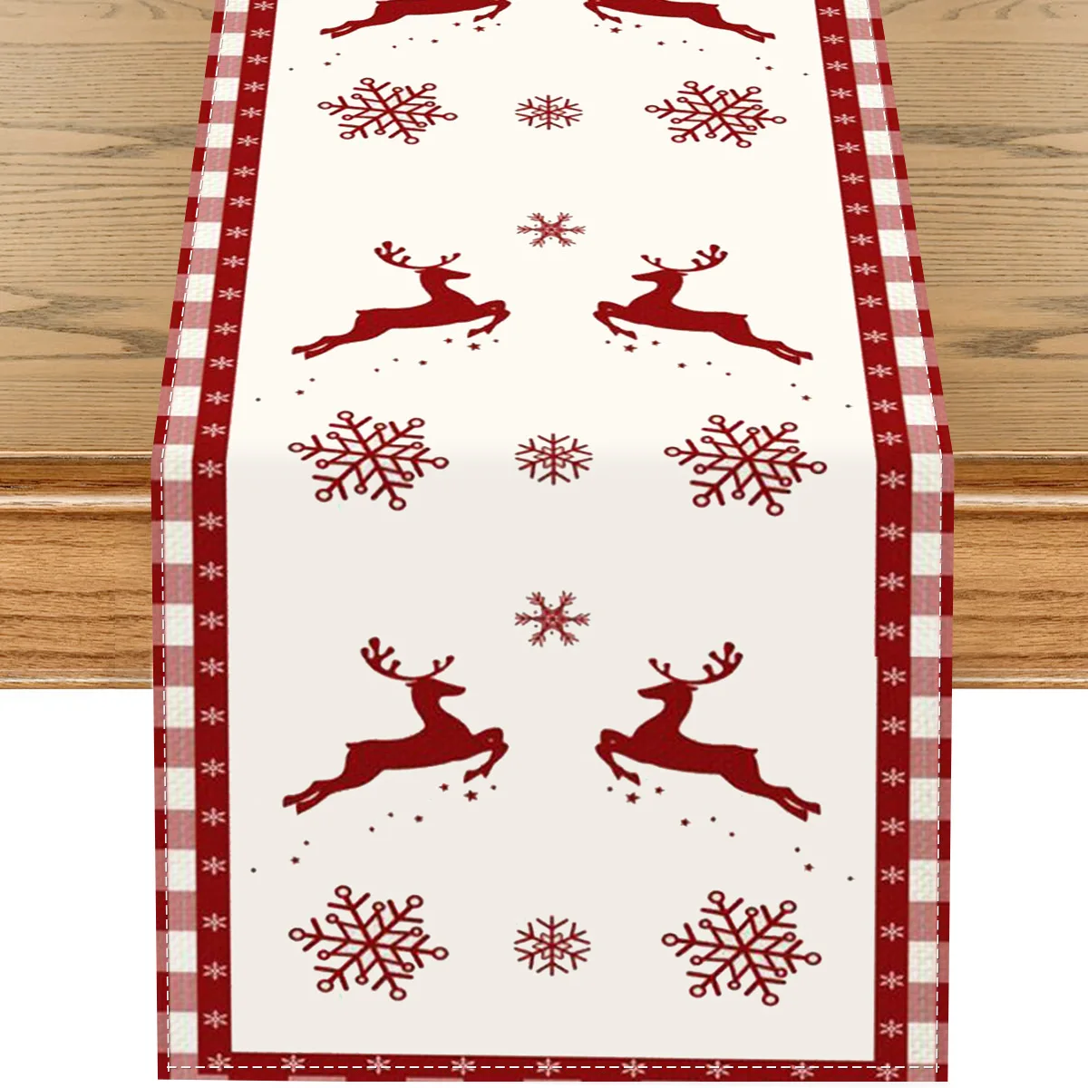 【Snowman Christmas】Table Runner, Atmosphere Accent Table Runner, Christmas Holiday Living Room & Dining Table Decor