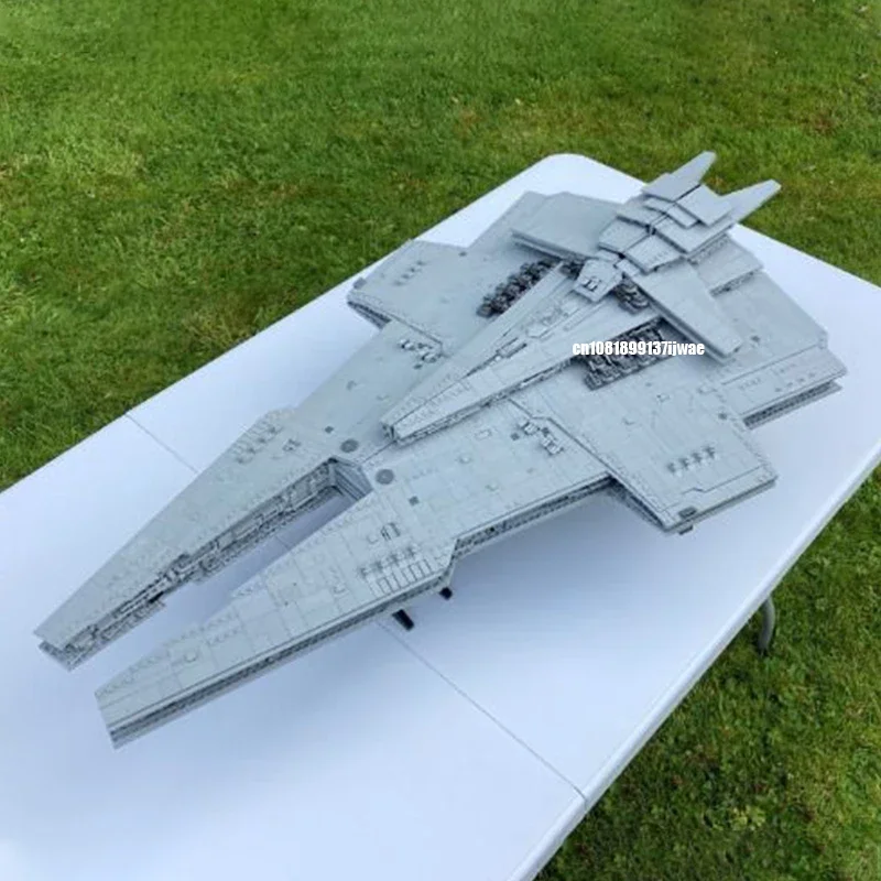 NEW 6392PCS star battle Movie UCS Harrower-Class Dreadnought space fighter model DIY creative ideas ChildToy AssemblyPuzzle Gift