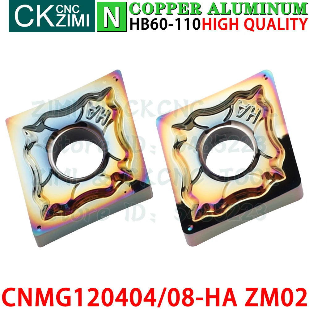 CNMG120404-HA ZM02 CNMG120408-HA ZM02 كربيد الألومنيوم إدراج تحول إدراج أدوات التصنيع باستخدام الحاسب الآلي الميكانيكية مخرطة معدنية أدوات القطع CNMG1204 CNMG 1204 HA CNMG431 CNMG432 HA