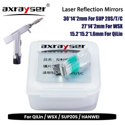 Ręczne lusterka laserowe 30x14x2mm do spawarki WSX SUP QILIN HANWEI soczewka antyrefleksyjna do kolimacji z uchwytem