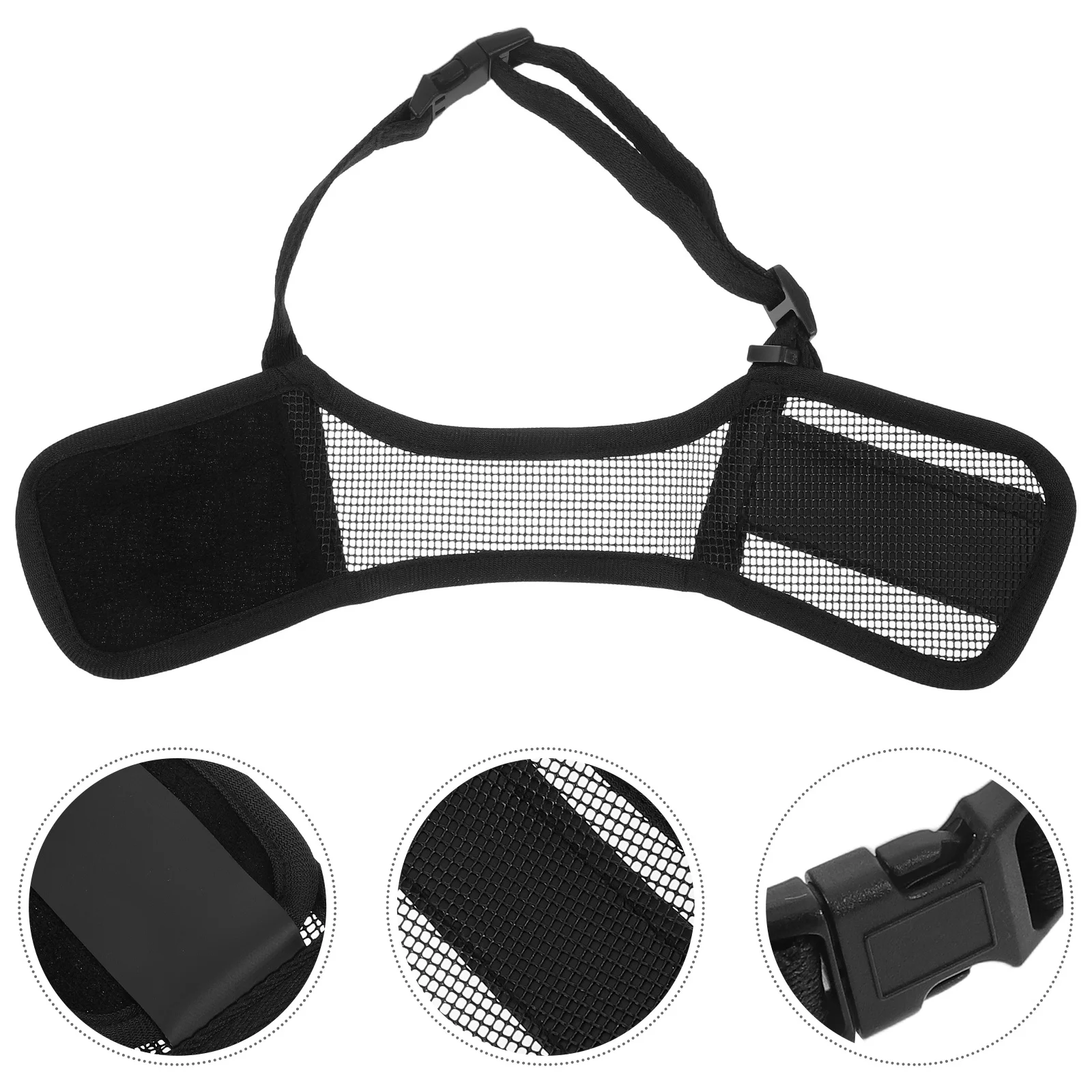 

Adjustable Soft Dog Muzzle for Small Medium Sizes Breathable Mesh Muzzle to Prevent Biting Eating Licking Ideal for Parks Walks