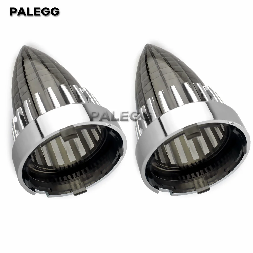 

Motorcycle Bullet Turn Signals' Lens Covers 3 1/4", Front Rear Bike Light for Harley Road King Electra Street Glide Heritage