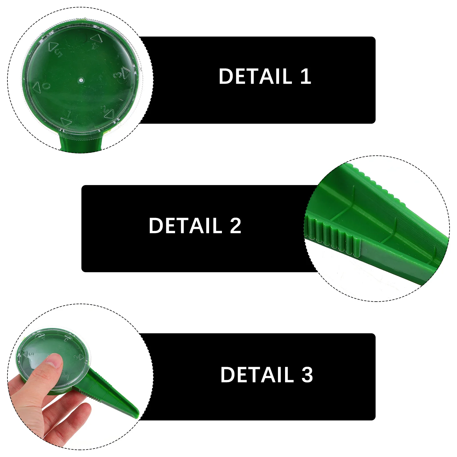 

10Pcs Seeder Planter Portable Lightweight Plastic Sowing Tool for Garden Planting 5 Gear Adjustable Seeder Dispenser Home