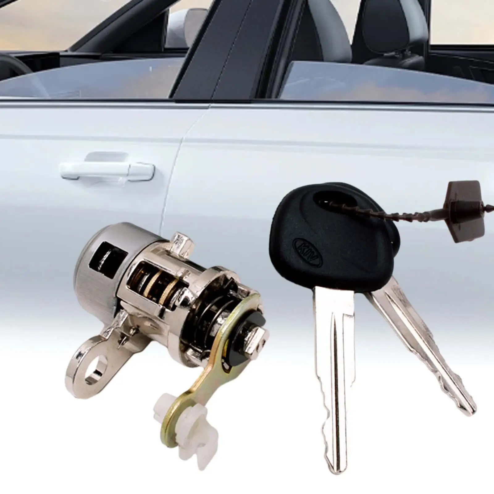 Door Lock Cylinder with 2 Keys Cars Weatherproof Accessories Cars Door Lock