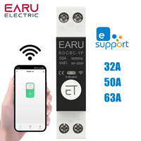 1P+N Din Rail WIFI Circuit Breaker Smart Timer Switch Relay Remote Control By eWeLink Smart Home Compatiable With Alexa Google