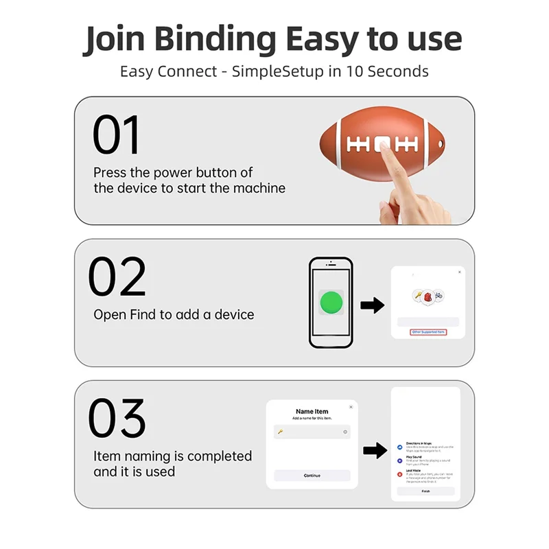 B03B-Bluetooth GPS トラッカー紛失防止デバイス Find My App ペット、子供用バッグ、財布、鍵に最適 C