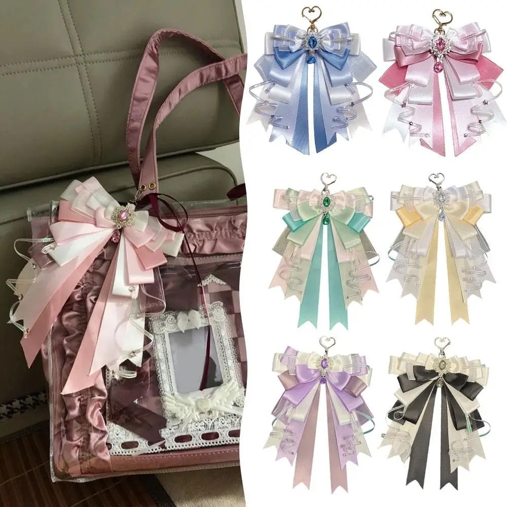 

Itabag Decoration Accessories Double Layer Ribbon Bow Bag Pendant DIY Handmade Lolita Jewelry Gift For Friend Anime Periphery