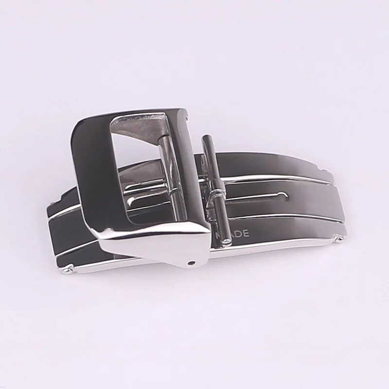 XIANERSHANG New 18MM Belt Buckle 316L Stainless Steel Butterfly Buckle Luxury Rose Gold Folding Clasp Watch Accessories