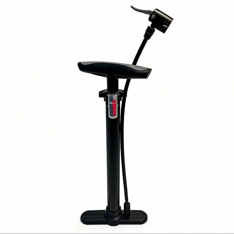 Portable mini mountain bike manual pump, compatible with reversible valves