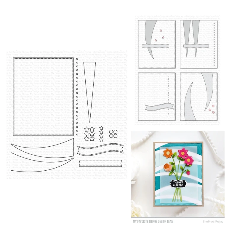 

2023 New Arrival Blueprints Label 25 Metal Cutting Dies Scrapbooking for Paper Making Embossing Frames Card Set