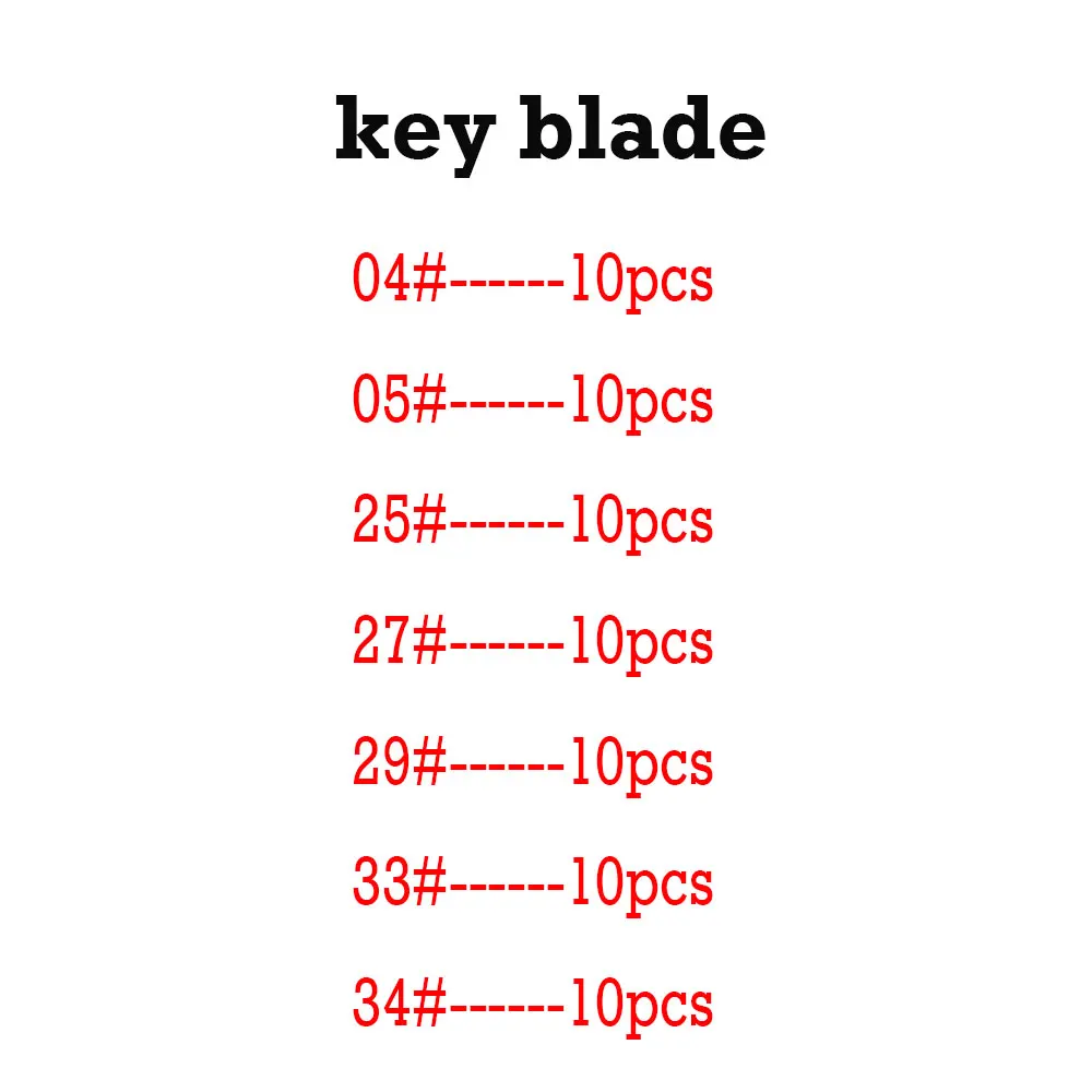 

70pcs KD Key Blades