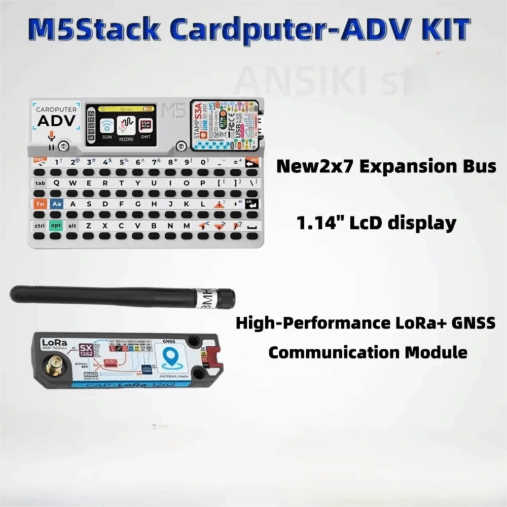 1.14 Inch Screen Portable Computer 1750mAh Battery Programmable M5 Development Kit 56 Key Keyboard Automation