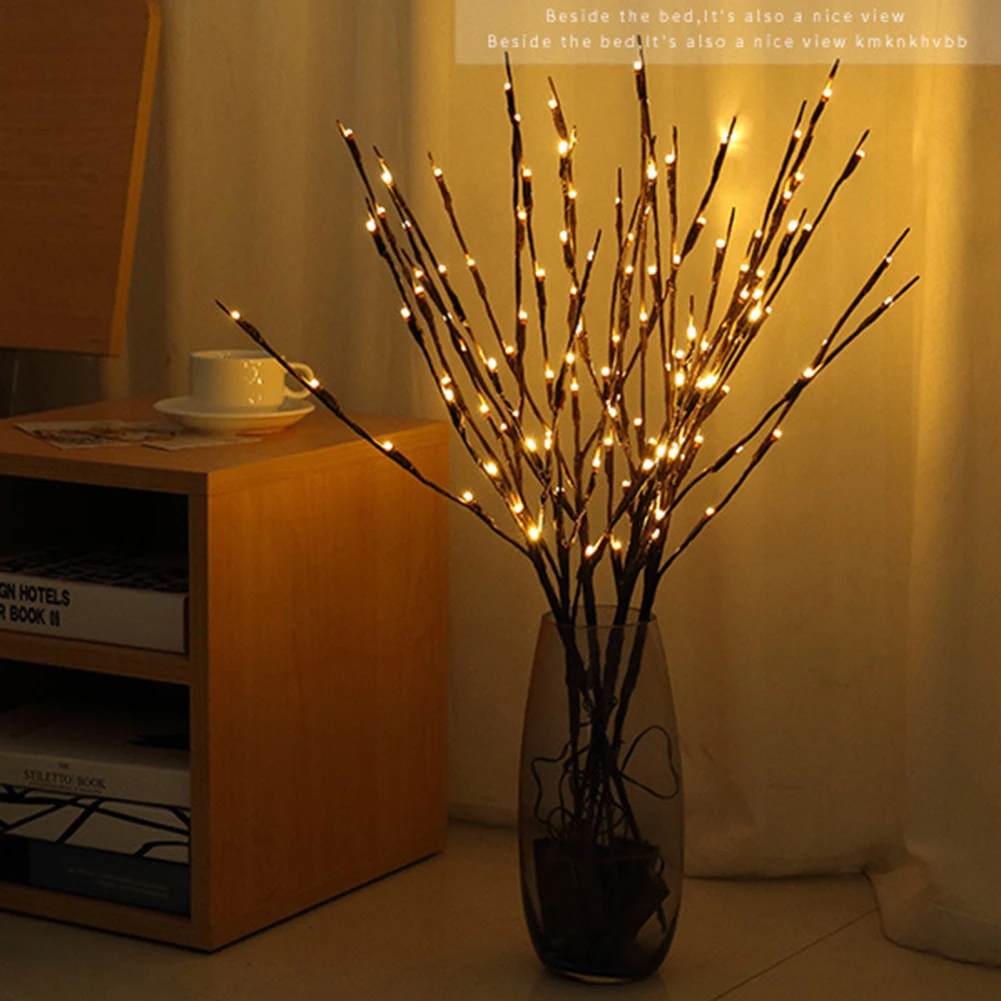 LED Artificial Tree Branch Light With 20 LED Light Bulbs 5000 Luminous DIY Decoration Lamp For Living Room Bedroom Office