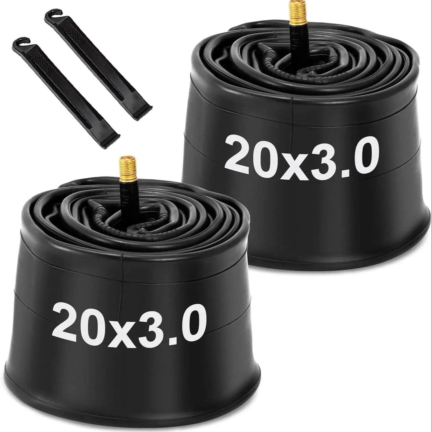 AliExpress Innova 2 Pack Fat Bike Tire Inner Tube 20x3.0 Premium Butyl Rubber Electric Bicycle Tubes for Snowbike AV 32mm Schrader Valve