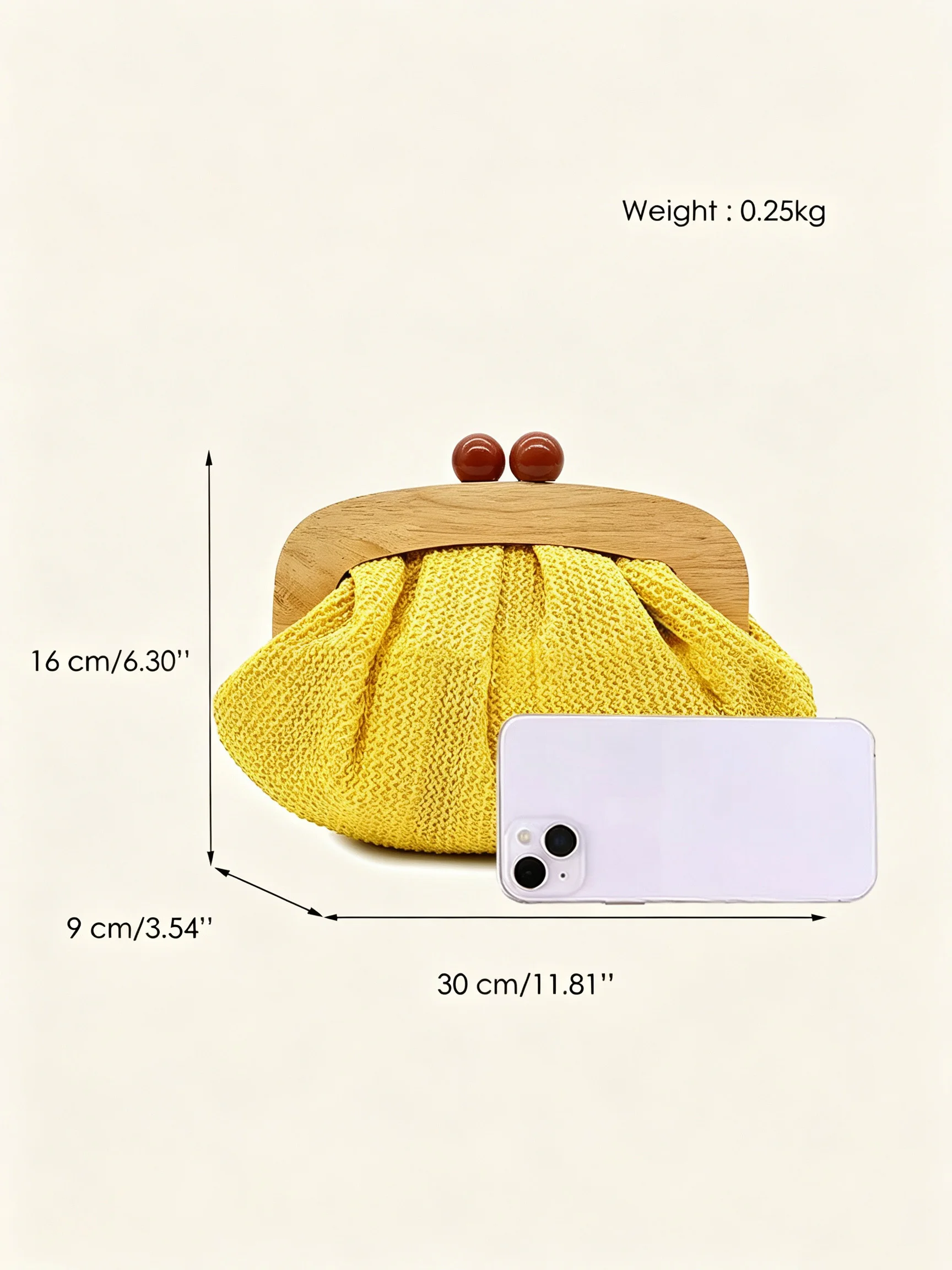 CR Damen Casual Stroh Handgefertigte Gewebte Clutch-Tasche Modetrend Strandhandtasche Lange Kette Umhängetasche Reise Alltagstasche – Detail 5
