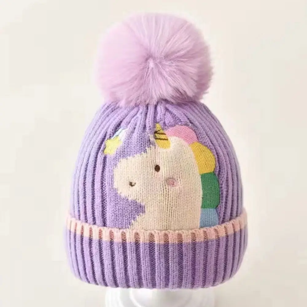 Winter Warm Baby Hat Cute Dinosaur Bear Rabbit Kids Cap Cartoon Toddler Woolen Knitted Hats Children Beanies