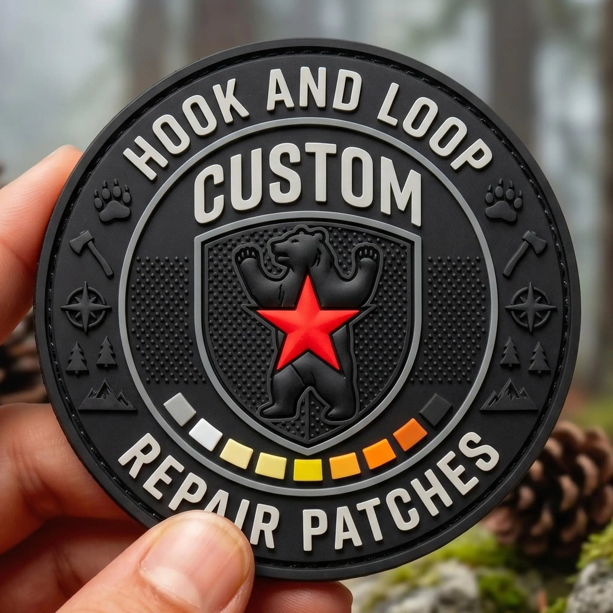 3D PVC Silikon-Patch mit individuellem Logo, Gummi-Etikett, Wärmeübertragungs-Applikation für Kleidung, Hüte, Taschen, Jacken, Reisetaschen, Dekorative Aufnäher