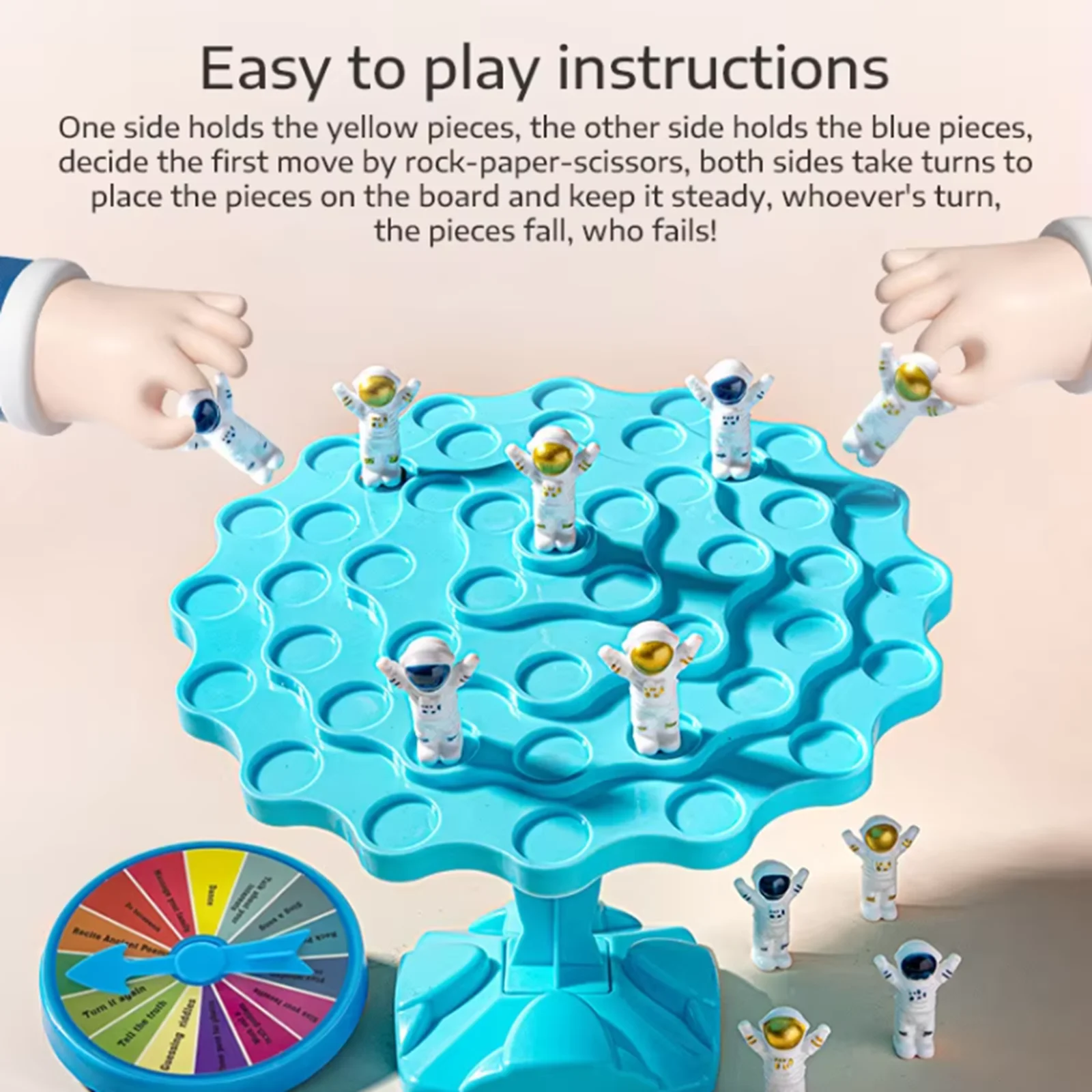 우주 비행사 밸런스 트리 테이블 게임, 듀오 대화형 집중력, 논리적 사고 게임