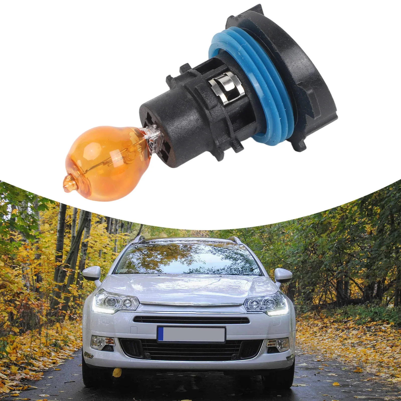 1                               Light Bulb With Socket For 3008 For 5008 For Laguna III 6216.G6 Car Front Indicator Light Socket