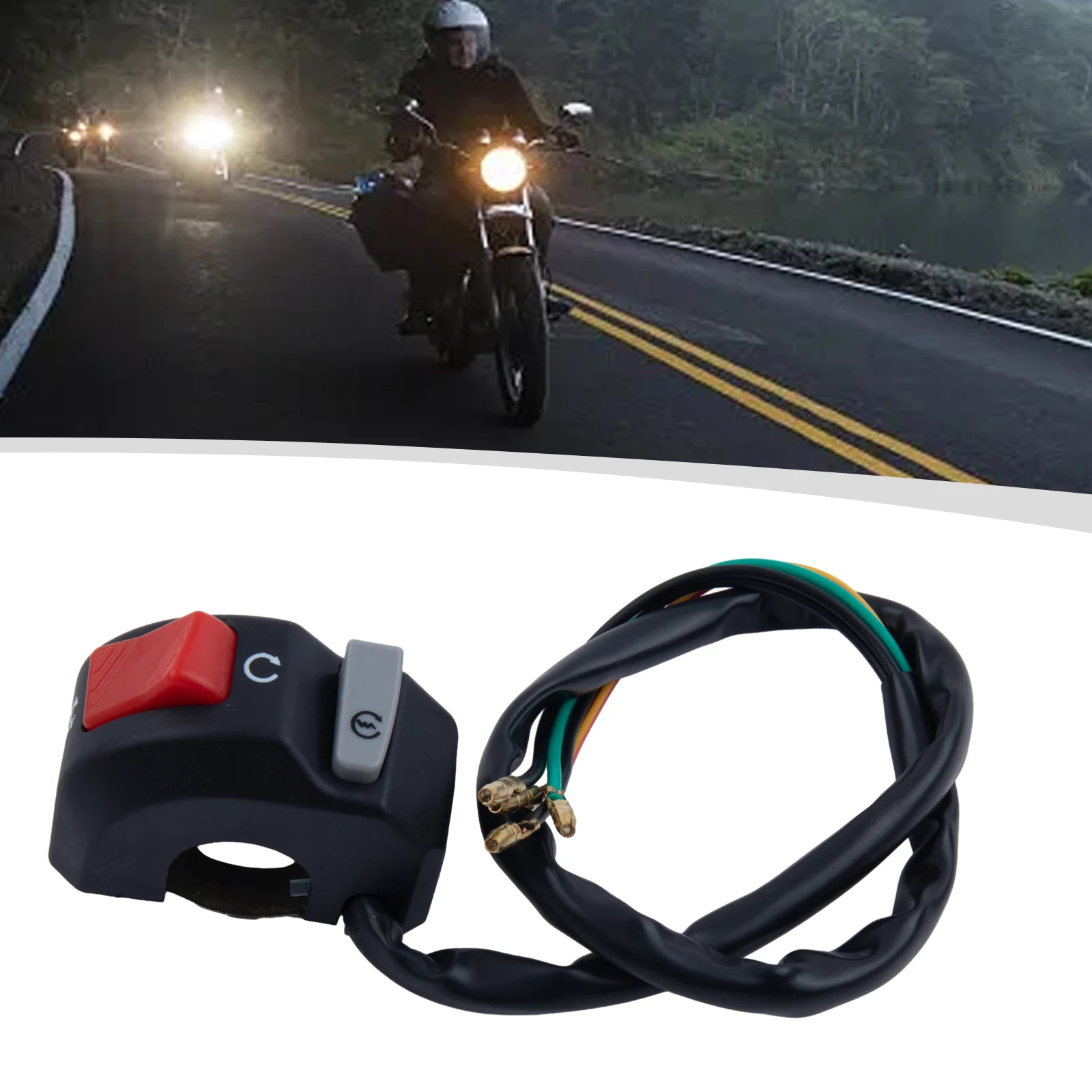 High Quality Switch Handlebar Handlebar Hot Sale Interrupteur Motor Knopf Ersetzt Motorbike Motorcycle Portable