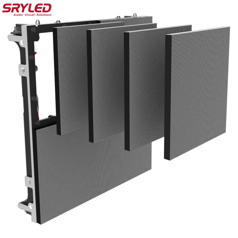 SRYLED LED Display Screen Outdoor Rental P4.81 Full Color 500x500mm High Brightness LED Advertising Billboard Panel