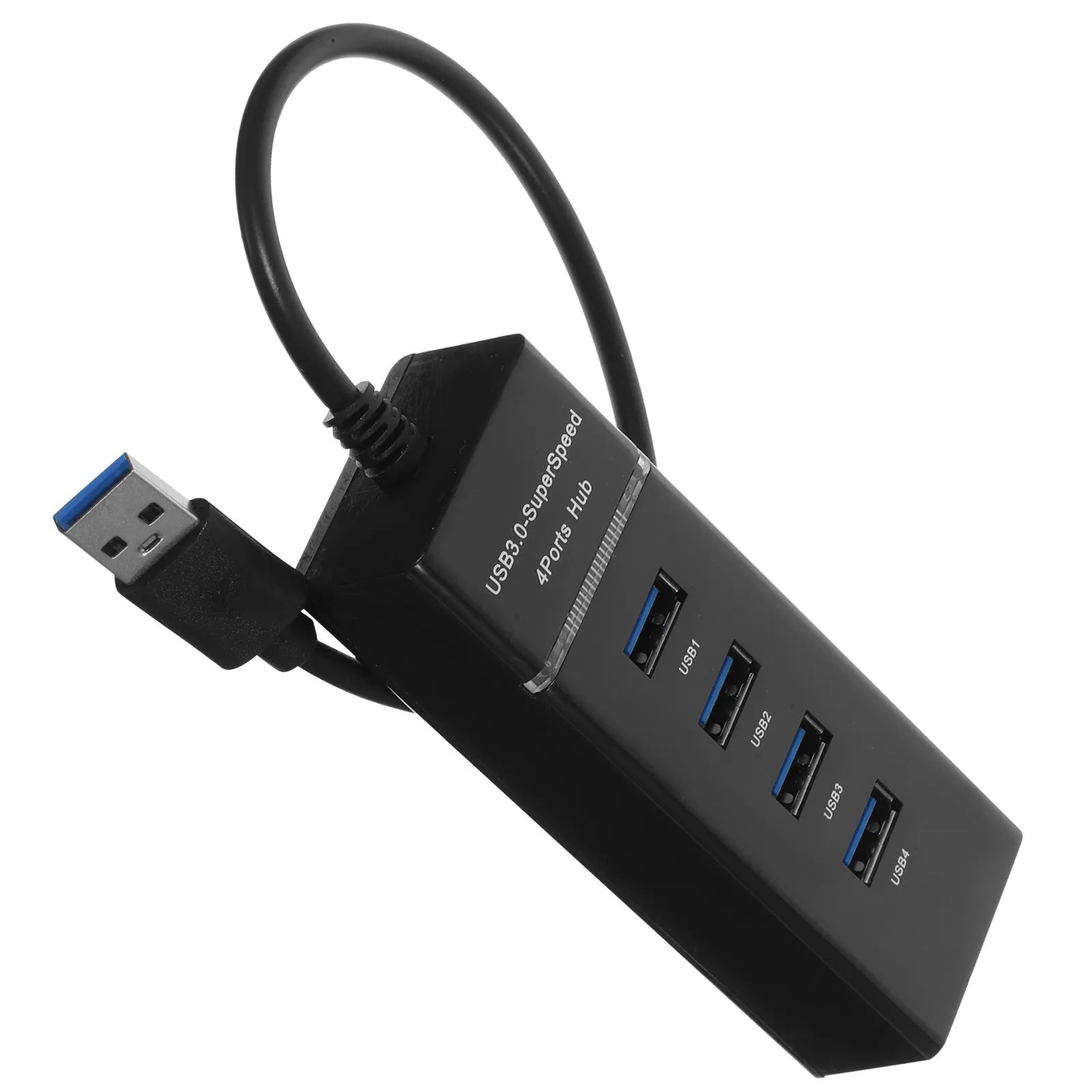 

1Pcs Usb3.0 Hub 4 Ports ABS Plastic USB Splitter Adapter Fast Data Transfer 5Gbps Multiport Expansion Compatible with Laptop Pc